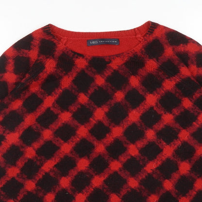 Womens UK Size 12 Marks and Spencer Red Pullover Jumper