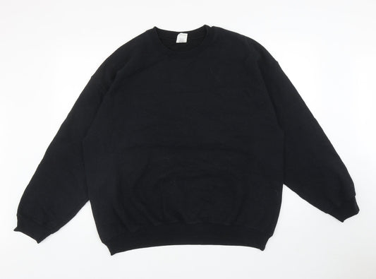 Gildan Womens Black Cotton Pullover Sweatshirt Size XL Pullover - Bee