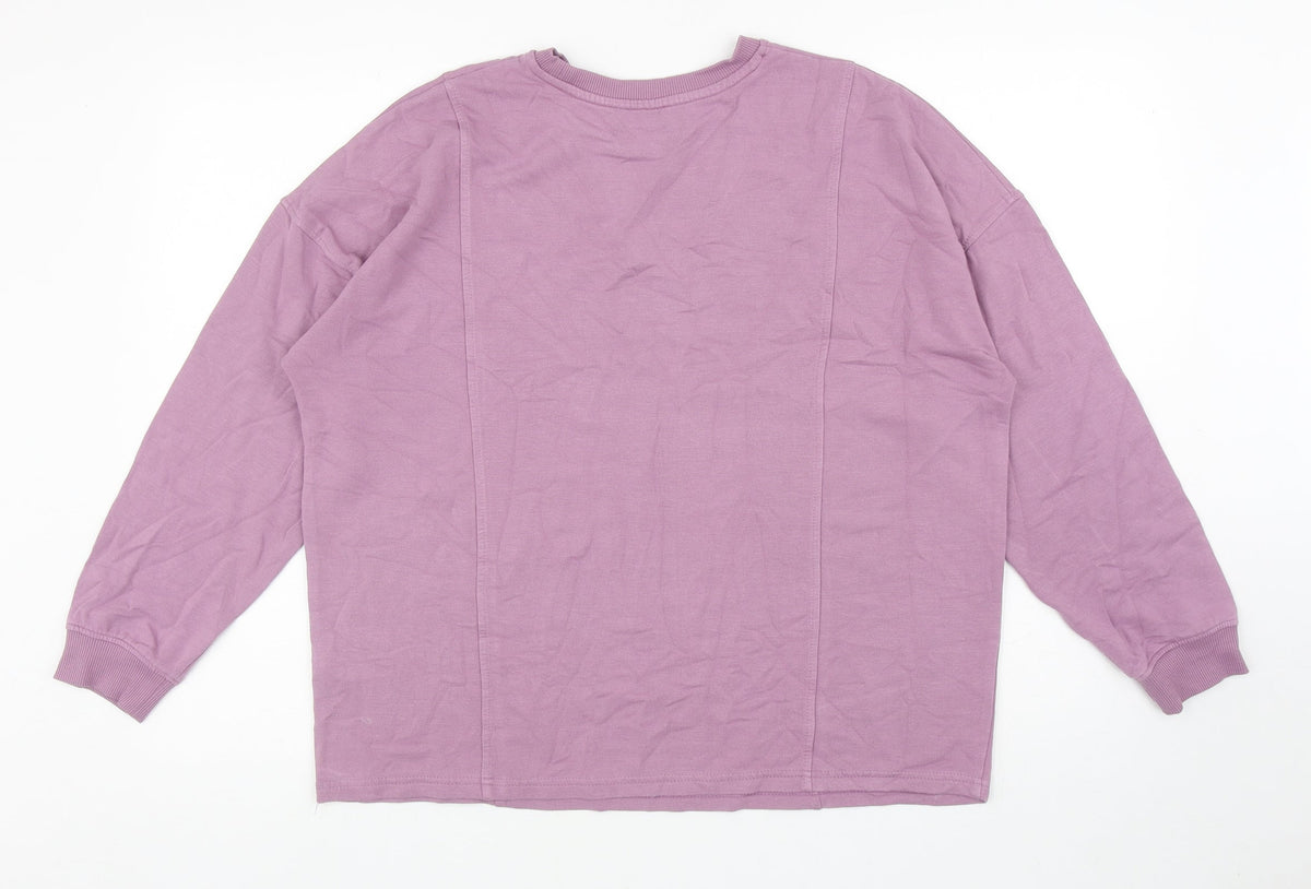 Papaya Womens Purple Polyester Pullover Sweatshirt Size M Pullover