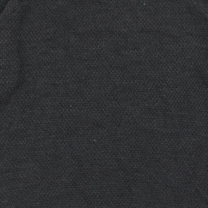 Boohoo Womens Grey Round Neck Acrylic Pullover Jumper Size M - Cut Out Shoulders