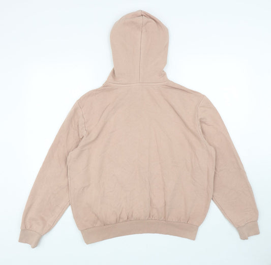 Divided Womens Pink Cotton Pullover Hoodie Size M Pullover - Heart