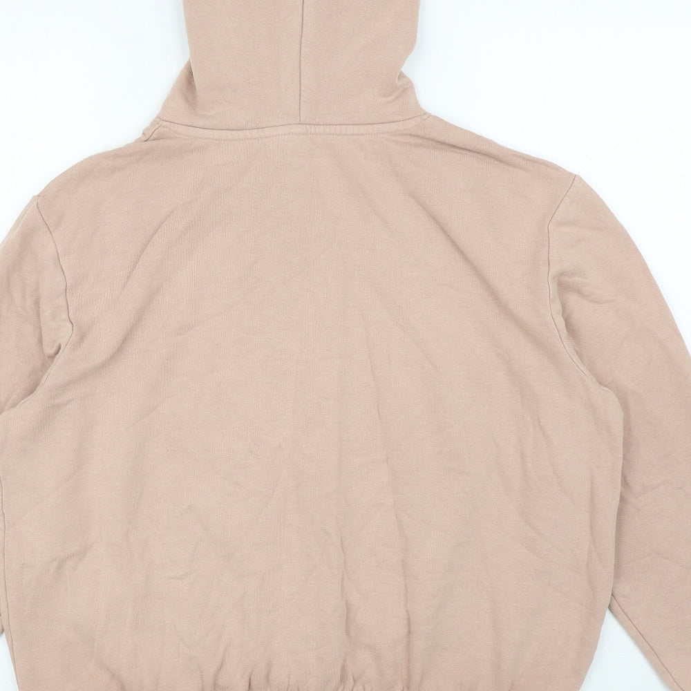 Divided Womens Pink Cotton Pullover Hoodie Size M Pullover - Heart