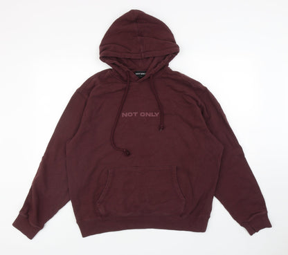 Not Only Mens Purple Cotton Pullover Hoodie Size S - Not Only