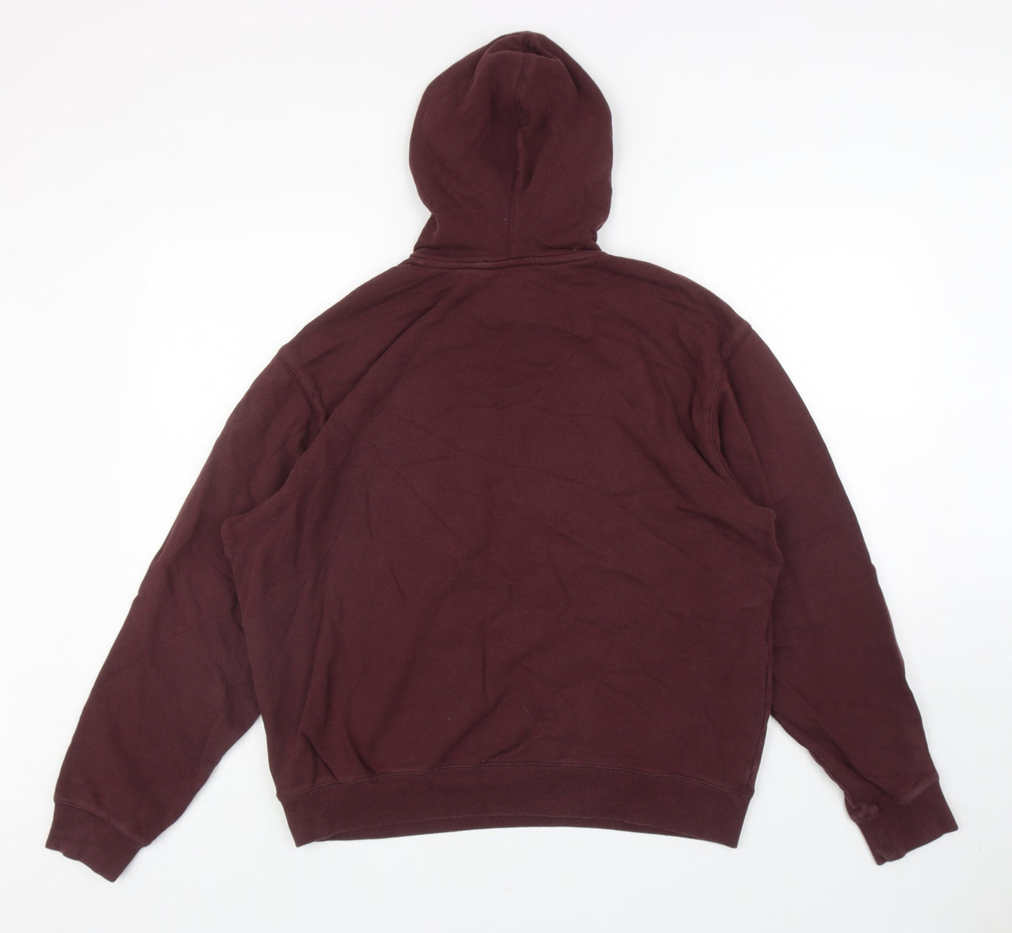 Not Only Mens Purple Cotton Pullover Hoodie Size S - Not Only
