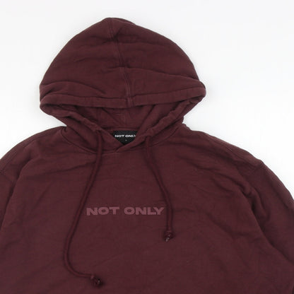 Not Only Mens Purple Cotton Pullover Hoodie Size S - Not Only