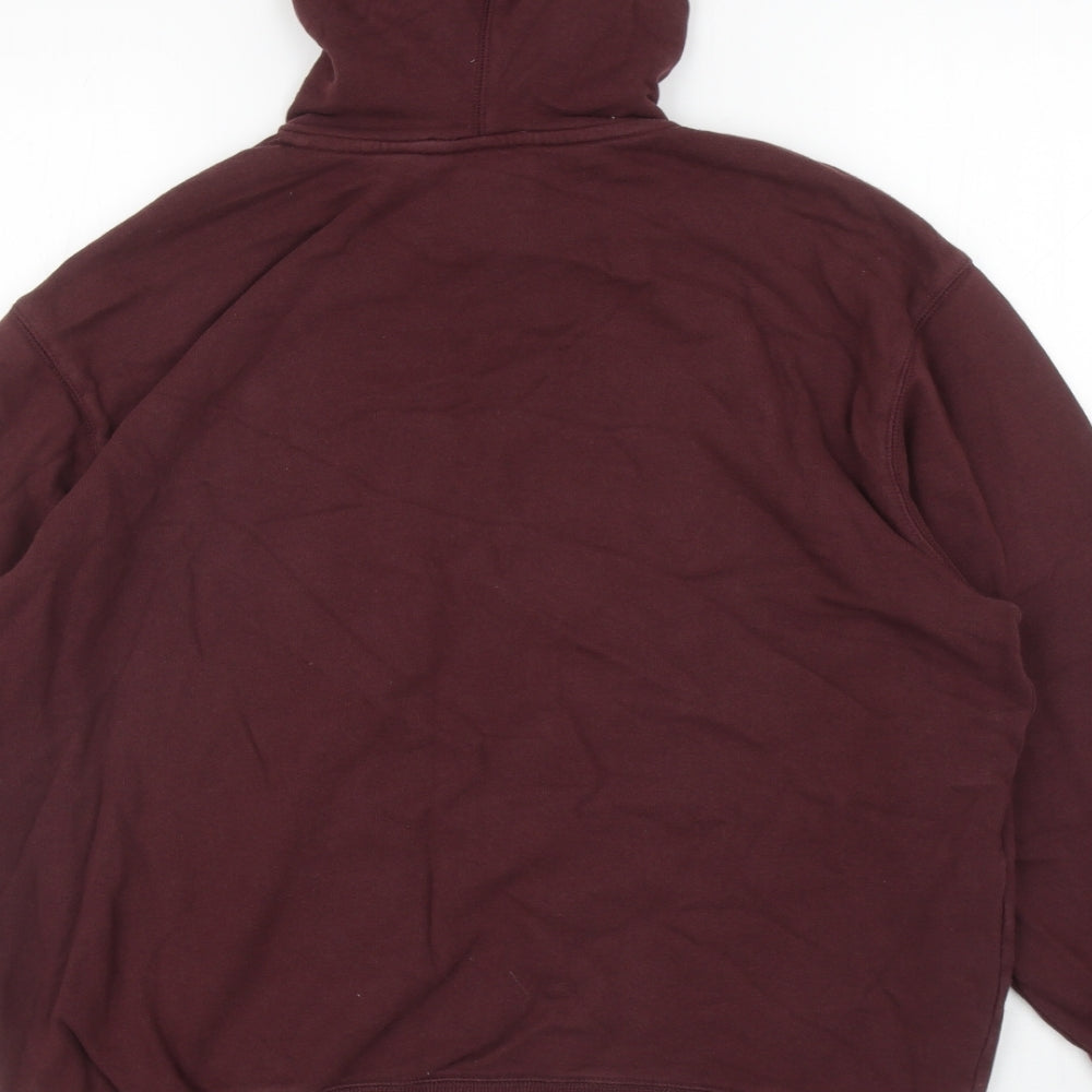 Not Only Mens Purple Cotton Pullover Hoodie Size S - Not Only
