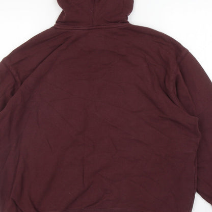 Not Only Mens Purple Cotton Pullover Hoodie Size S - Not Only