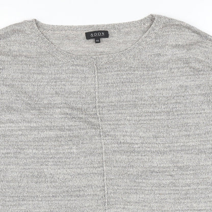 Womens UK Size 10 Matalan Silver Pullover Jumper