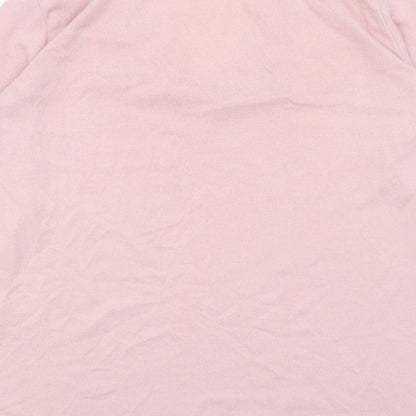 George Womens Pink V-Neck Polyester Pullover Jumper Size 8 - Heart