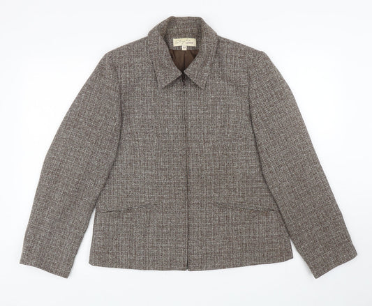Womens UK Size 12 EWM Brown Jacket