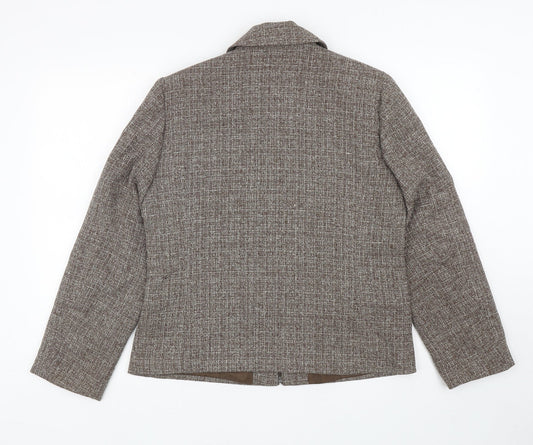 Womens UK Size 12 EWM Brown Jacket