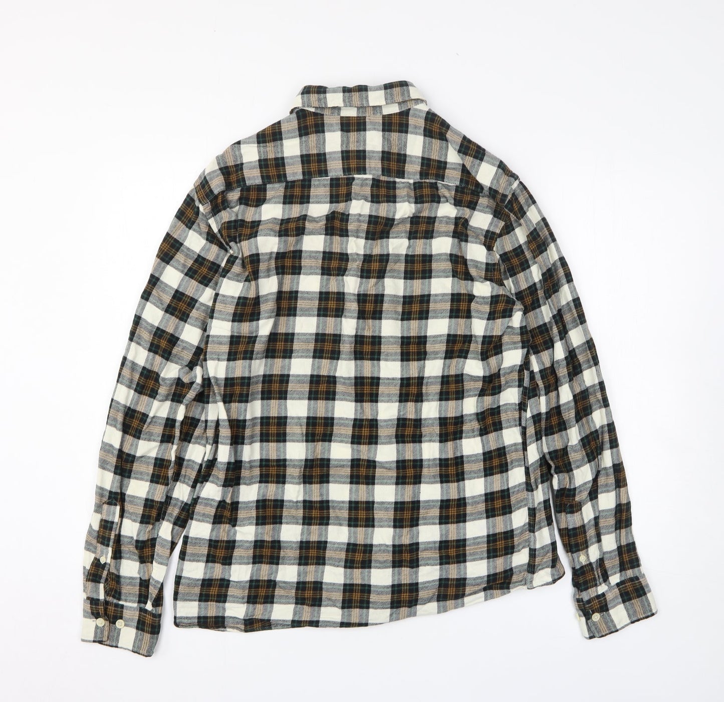 Mens UK Size M H&M Multicoloured  Button-Up Long Sleeve Casual Shirt
