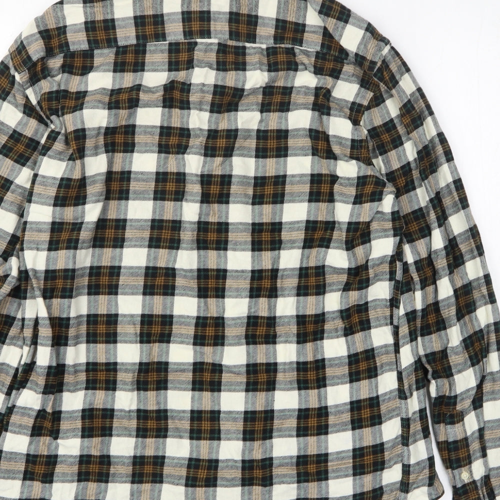 Mens UK Size M H&M Multicoloured  Button-Up Long Sleeve Casual Shirt