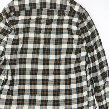 Mens UK Size M H&M Multicoloured  Button-Up Long Sleeve Casual Shirt