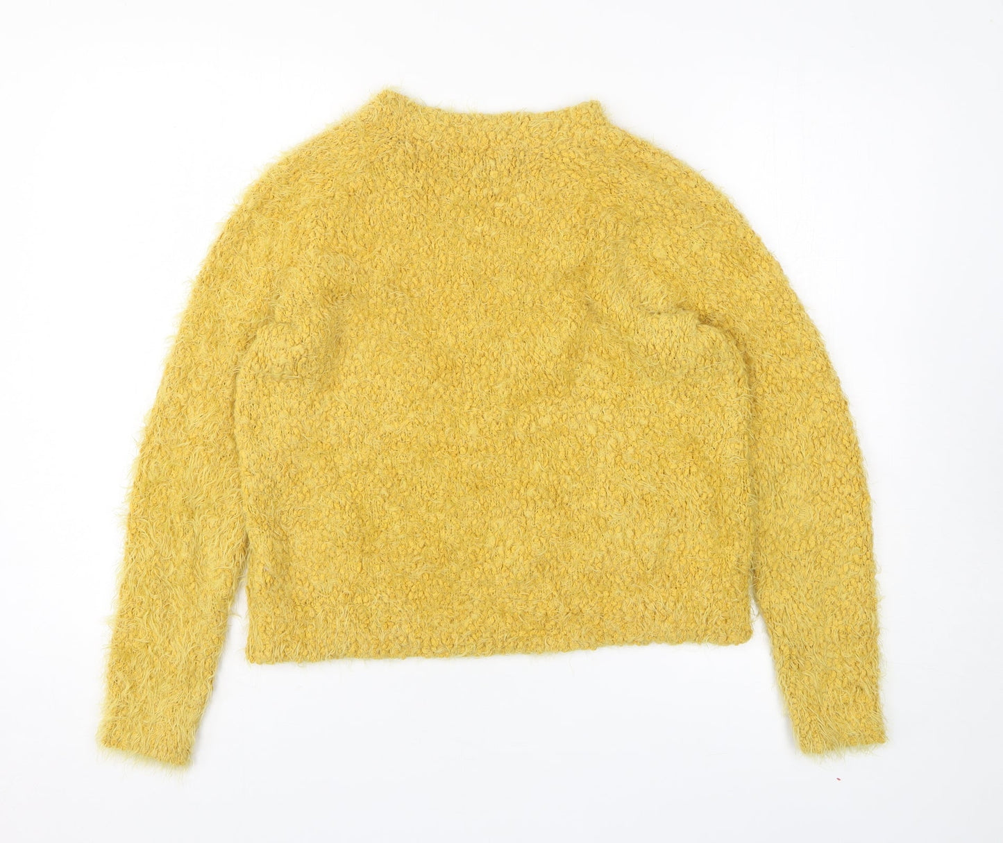 Amara Reya Womens Yellow Polyester Pullover Sweatshirt Size 12 Pullover