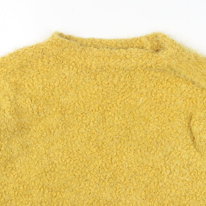 Amara Reya Womens Yellow Polyester Pullover Sweatshirt Size 12 Pullover
