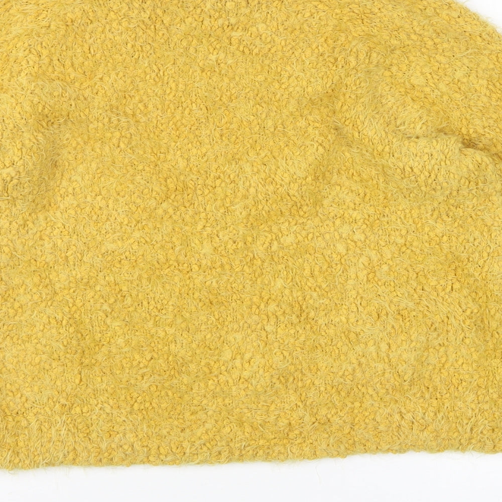 Amara Reya Womens Yellow Polyester Pullover Sweatshirt Size 12 Pullover