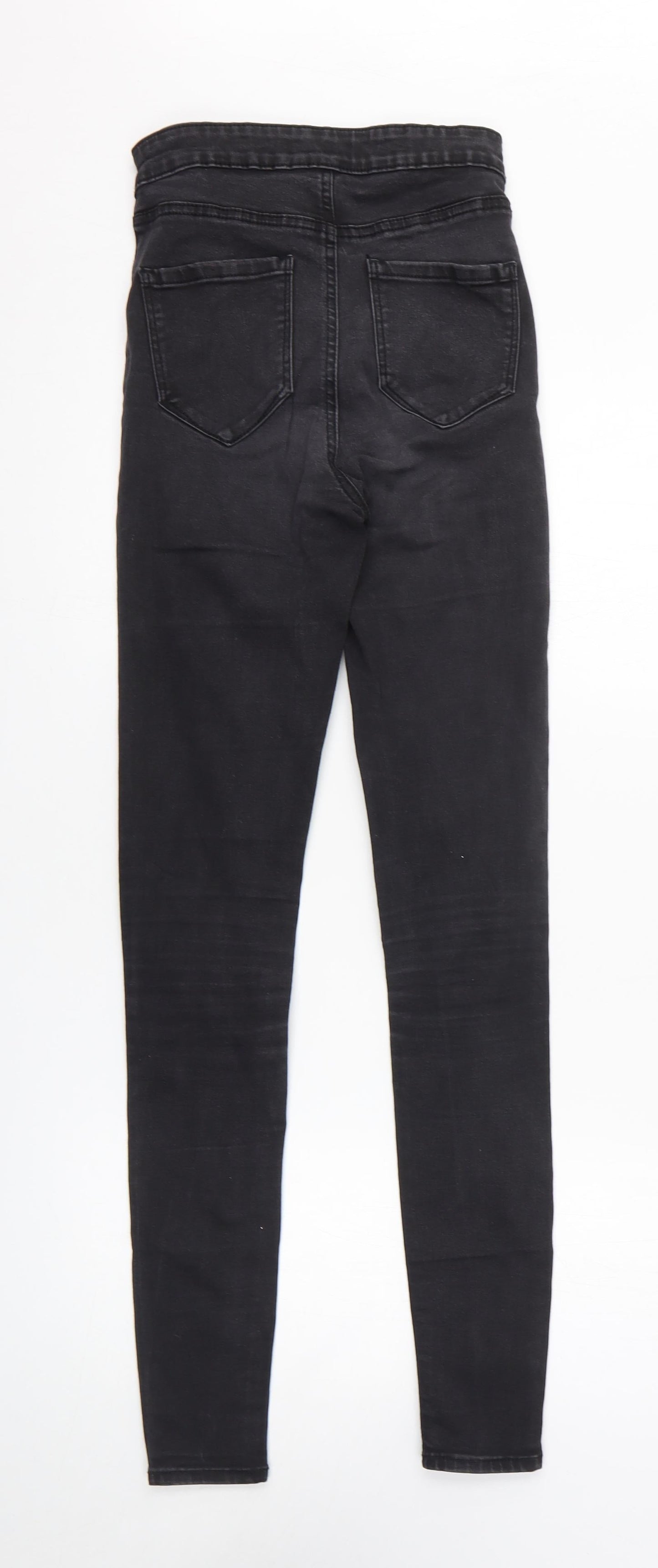 Denim & Co. Womens Black Cotton Skinny Jeans Size 8 L30 in Regular Zip