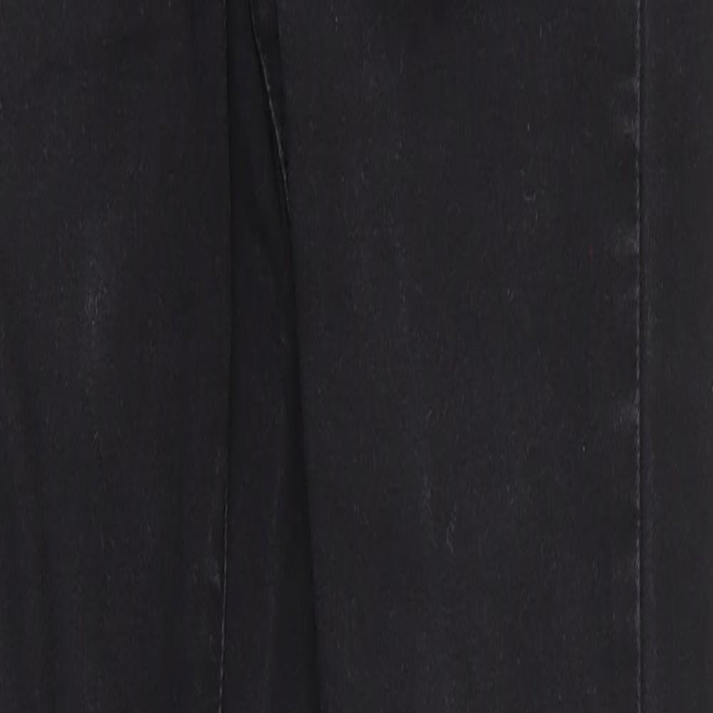 Denim & Co. Womens Black Cotton Skinny Jeans Size 8 L31 in Regular Zip