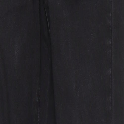 Denim & Co. Womens Black Cotton Skinny Jeans Size 8 L31 in Regular Zip