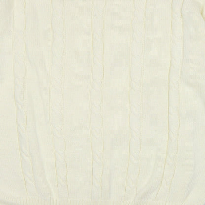 Amy Moore Womens Ivory Round Neck 100% Cotton Pullover Jumper Size XL - Seasonal