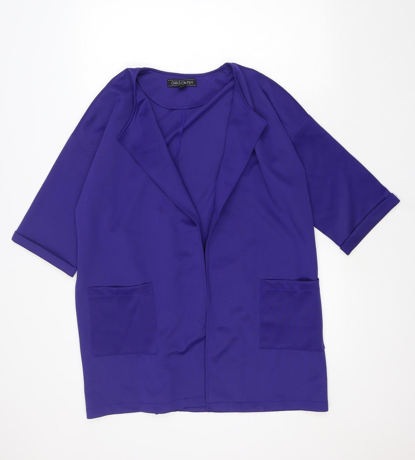 Girls On Film Womens Blue Jacket Blazer Size 12 - Formal wear