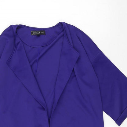 Girls On Film Womens Blue Jacket Blazer Size 12 - Formal wear