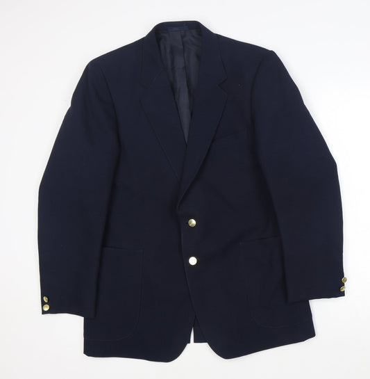 Mens UK Size M Preworn  Blue Suit Jacket