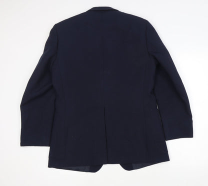 Mens UK Size M Preworn  Blue Suit Jacket