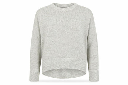New Look Womens Grey Round Neck Acrylic Pullover Jumper Size L