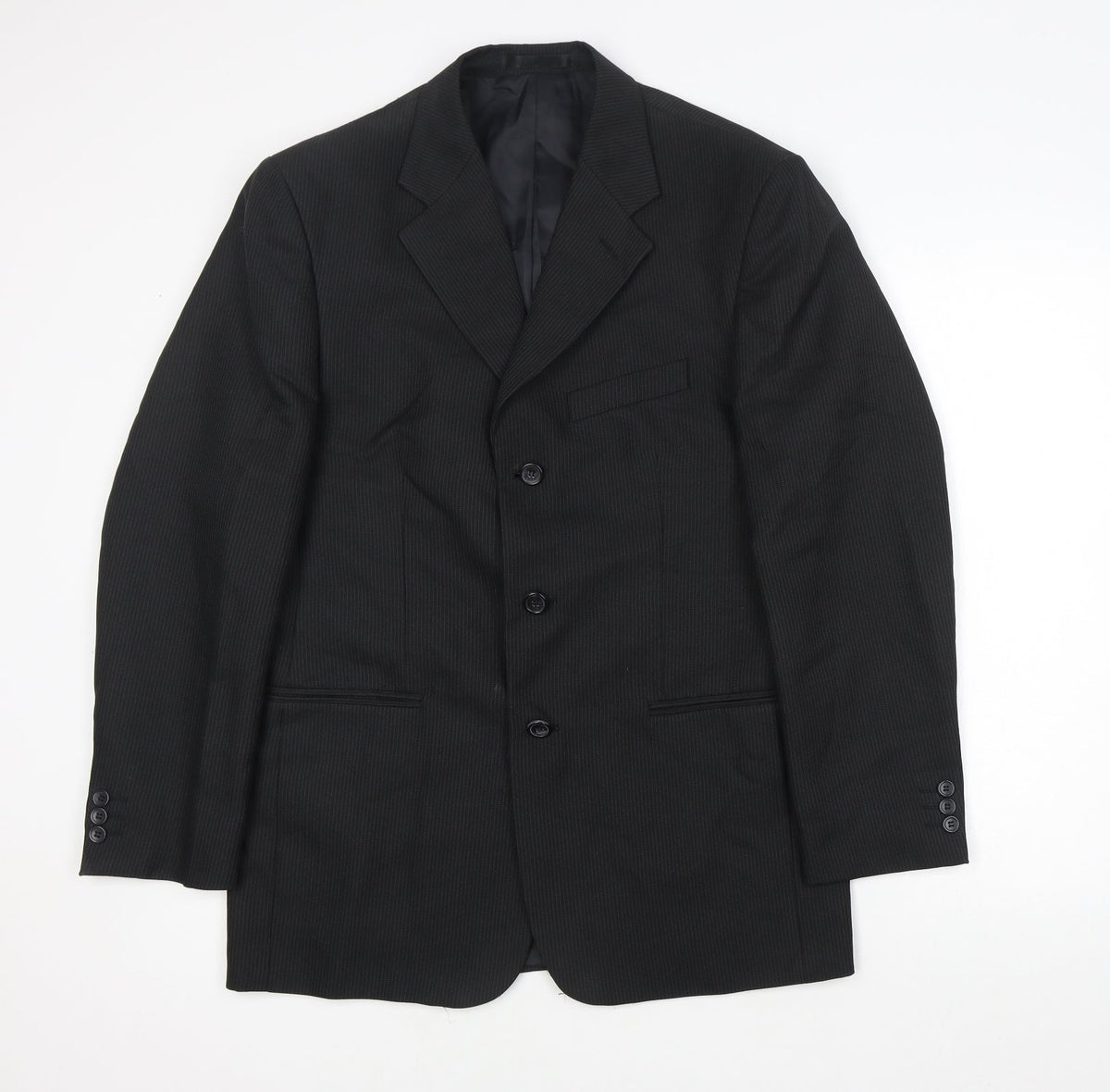 Mens UK Size 38 Zantos Regular Black Suit Jacket