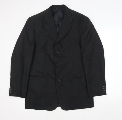 Mens UK Size 38 Zantos Regular Black Suit Jacket