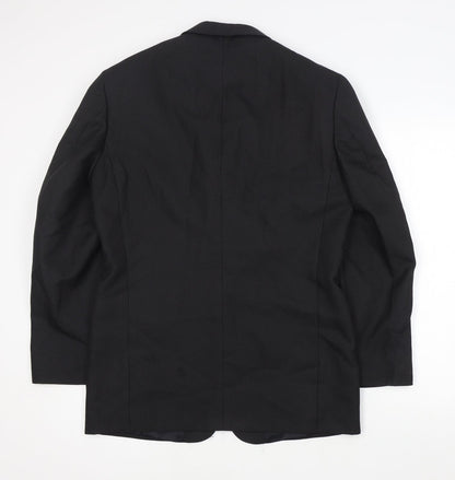 Mens UK Size 38 Zantos Regular Black Suit Jacket