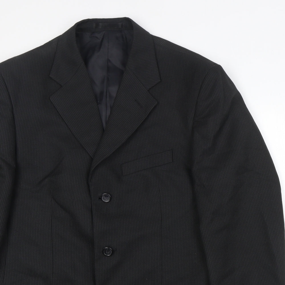 Mens UK Size 38 Zantos Regular Black Suit Jacket