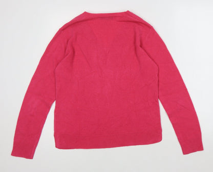 Womens UK Size 12 Marks and Spencer Pink Pullover Jumper