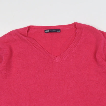 Womens UK Size 12 Marks and Spencer Pink Pullover Jumper