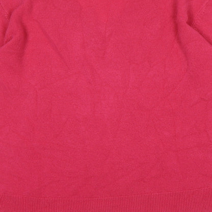 Womens UK Size 12 Marks and Spencer Pink Pullover Jumper