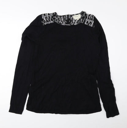 Womens UK Size 10 NEXT Black Basic Blouse