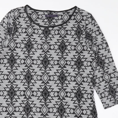 Womens UK Size 14 Marks and Spencer Grey Pullover Jumper
