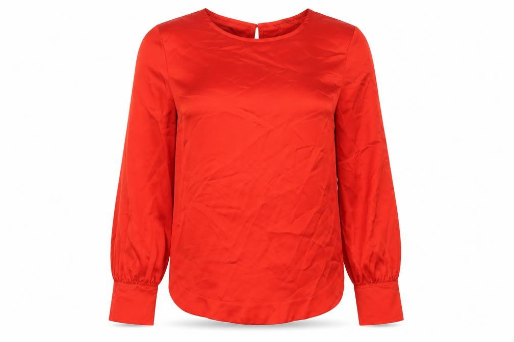 Womens UK Size 6 Marks and Spencer Red Basic Blouse