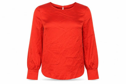 Womens UK Size 6 Marks and Spencer Red Basic Blouse