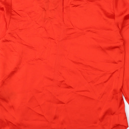 Womens UK Size 6 Marks and Spencer Red Basic Blouse