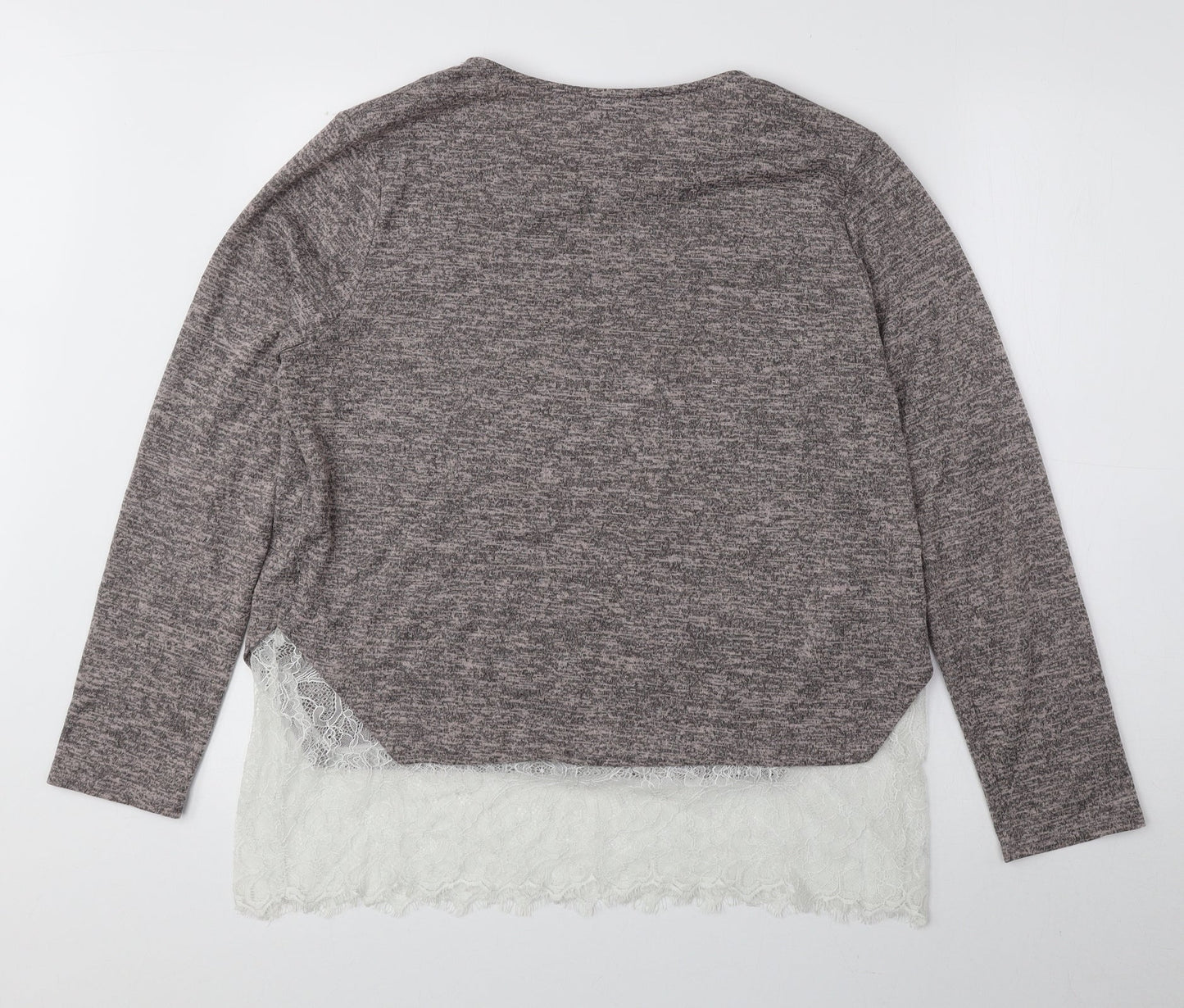 Womens UK Size 14 Atmosphere Grey Pullover Jumper