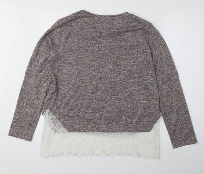 Womens UK Size 14 Atmosphere Grey Pullover Jumper