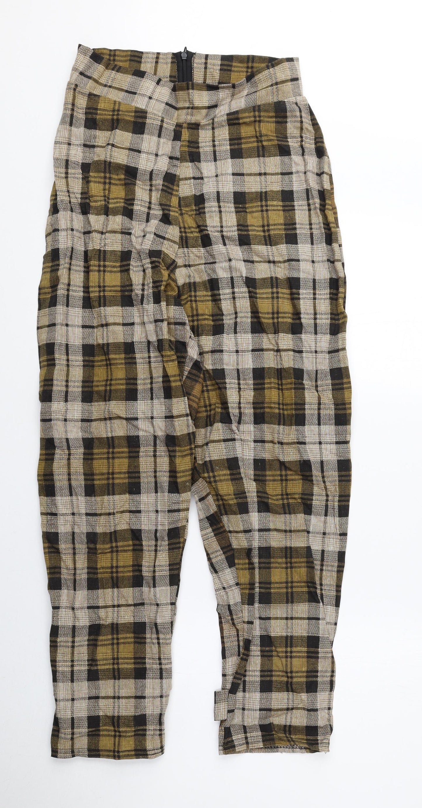 Womens UK Size 10 PRETTYLITTLETHING Regular Fit  Yellow Trousers
