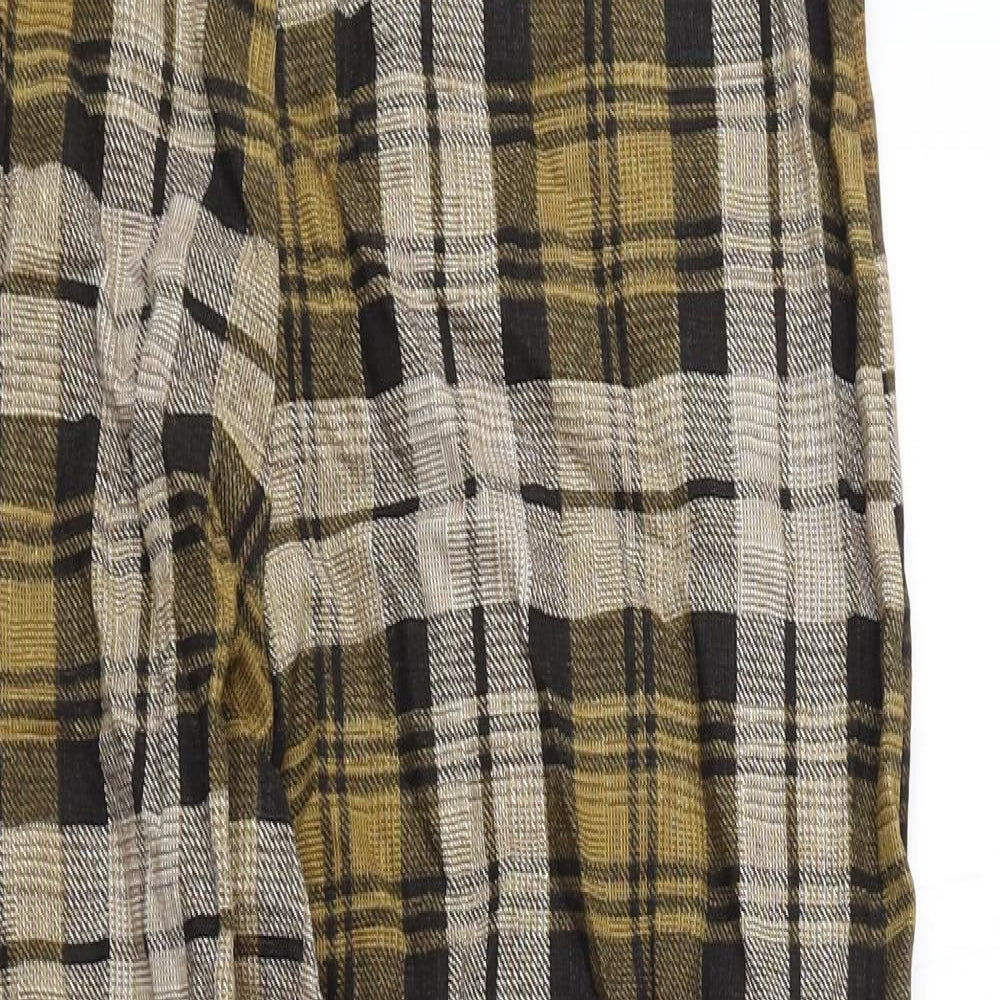 Womens UK Size 10 PRETTYLITTLETHING Regular Fit  Yellow Trousers