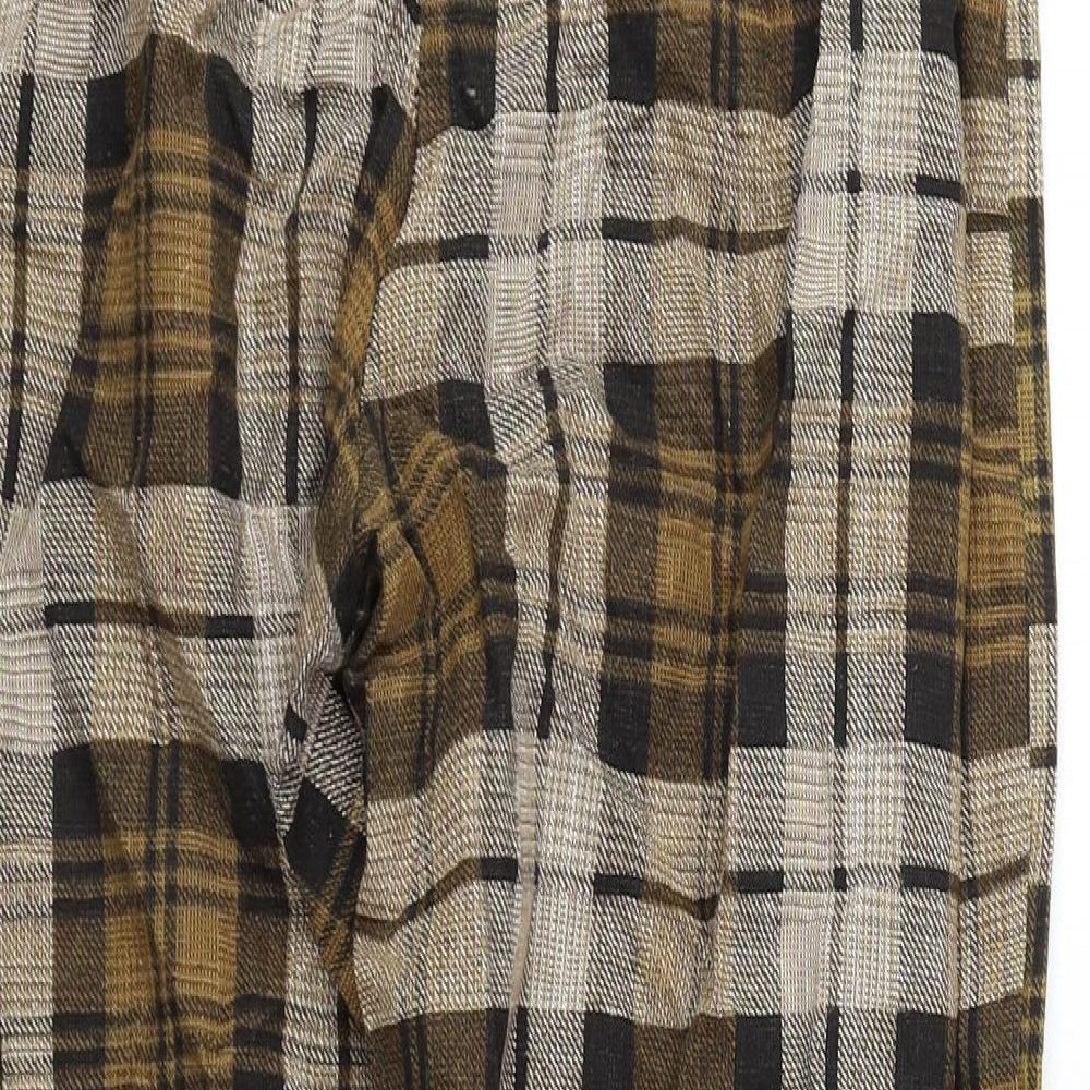 Womens UK Size 10 PRETTYLITTLETHING Regular Fit  Yellow Trousers