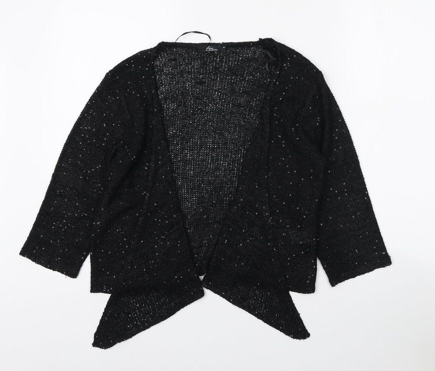 Womens UK Size M Bonmarché Black Cardigan Jumper