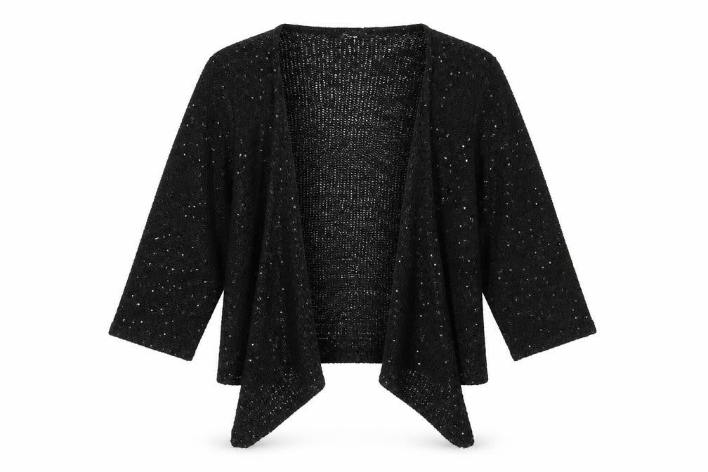 Womens UK Size M Bonmarché Black Cardigan Jumper