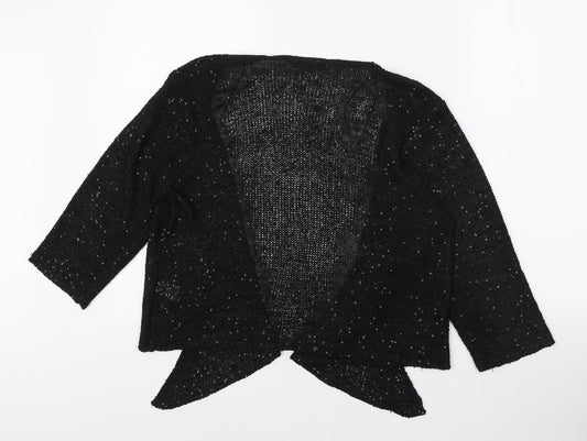 Womens UK Size M Bonmarché Black Cardigan Jumper
